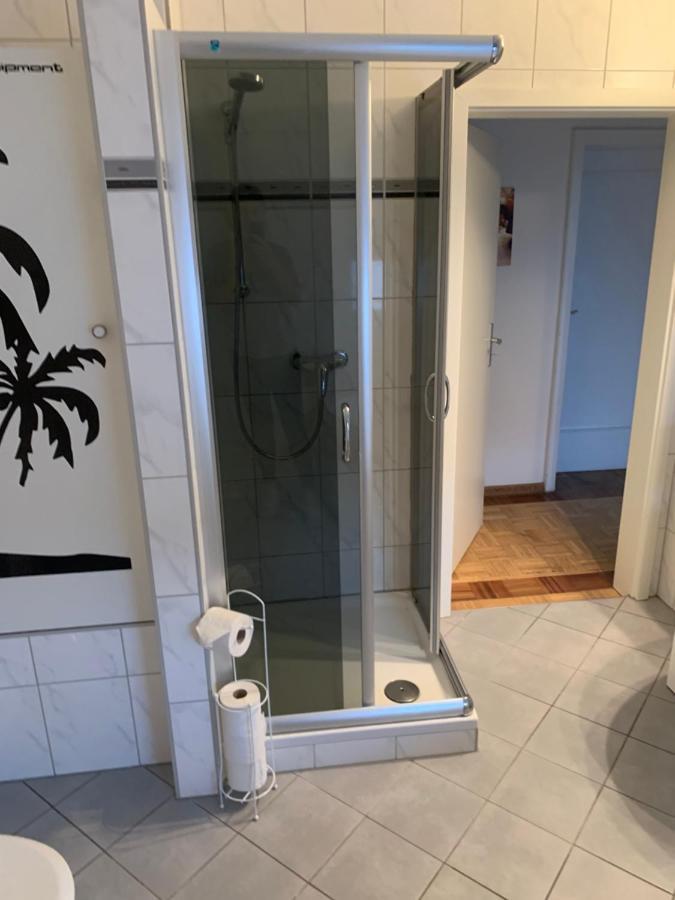 Mainpark Apartment 4 Schlafzimmer Bis Zu 10 Personen Direkt Ueber Aschaffapartment Bei Aschaffenburg Mainaschaff Exteriör bild